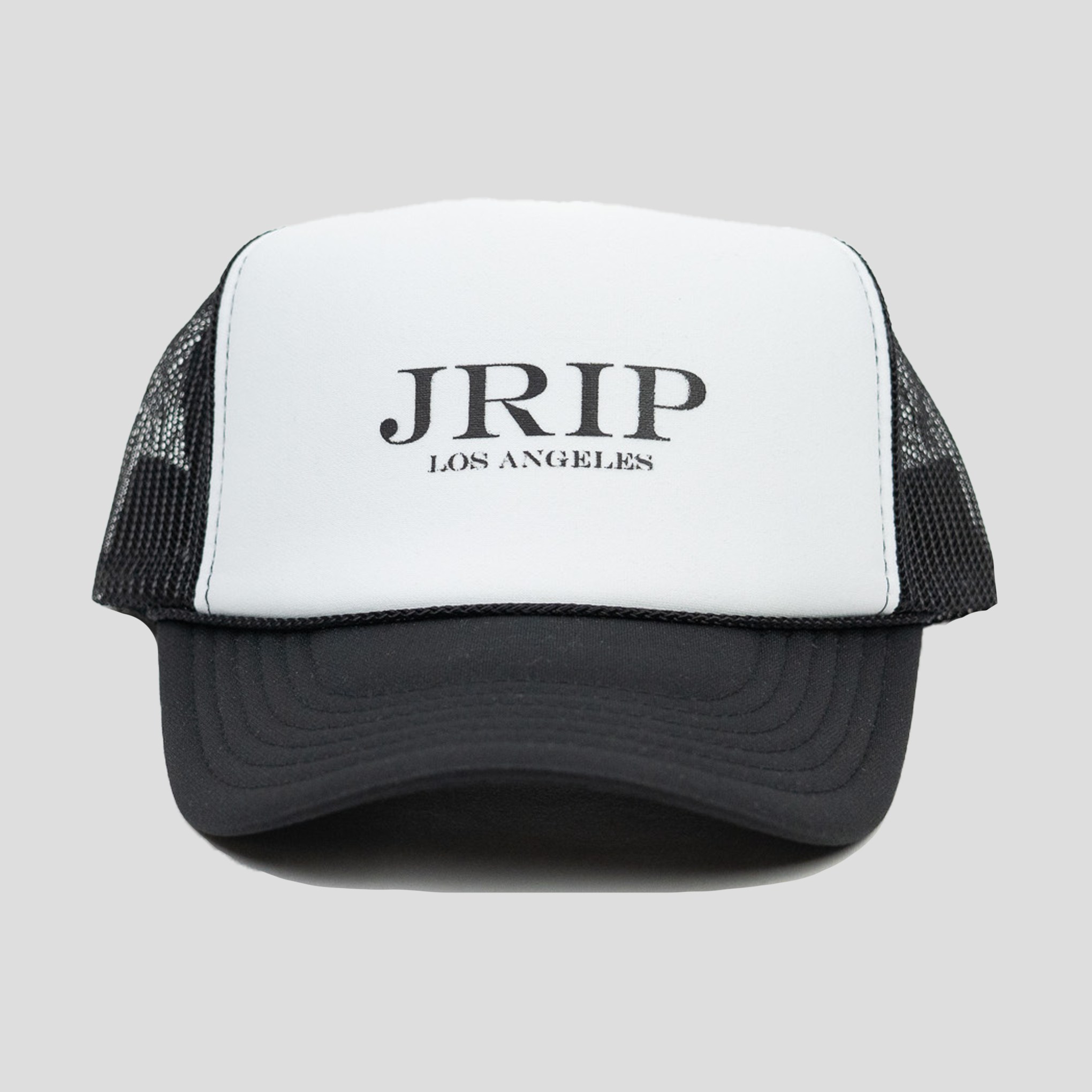 Staple Trucker Hat (BLACK/WHITE)
